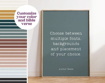 Custom Quote Print: Personalized Inspirational Wall Art