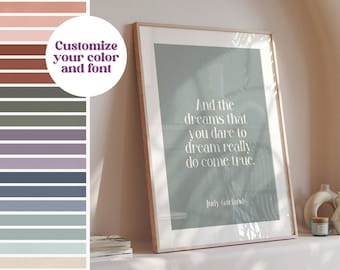 Stampa con citazione personalizzata: arte murale personalizzata, regalo ispiratore