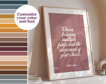 Custom Quote Print | Personalized Quote Wall Art | Custom Print | Custom Wall Art | Personalized Gift for Her | Gift for Him | Mother's Day