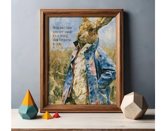 Velveteen Rabbit Print | Nursery Wall Art | Baby Shower Gift | New Baby Gift | Playroom Wall Art | Children's Book Quote | Kids Room Art