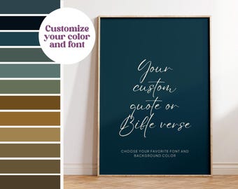 Custom Quote Print | Personalized Quote Wall Art | Custom Print | Custom Wall Art | Personalized Gift for Her | Gift for Him | Mother's Day