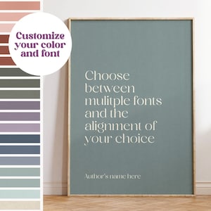 Custom Quote Print • Personalized Wall Art • Custom Text Poster • Inspirational or Poem Print • Gift for Her or Him • Sentimental Gift Idea