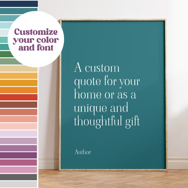 Custom Quote Print | Custom Text Print | Personalized Quote Wall Art | Custom Print | Custom Wall Art