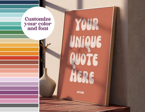 Custom Quote Print | Custom Text Print | Personalized Quote Wall Art | Custom Print | Custom Wall Art | Mother's Day Gift | Gift For Him