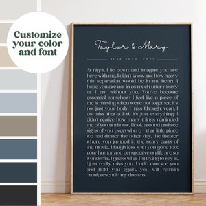 Custom Poem Print | Poems prints custom | Custom Anniversary Gift | 1st Anniversary Gift | Personalized Gift for Her | Gift for Him Or Her