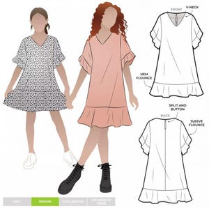 Patron de couture en papier style arc en ciel pour enfants