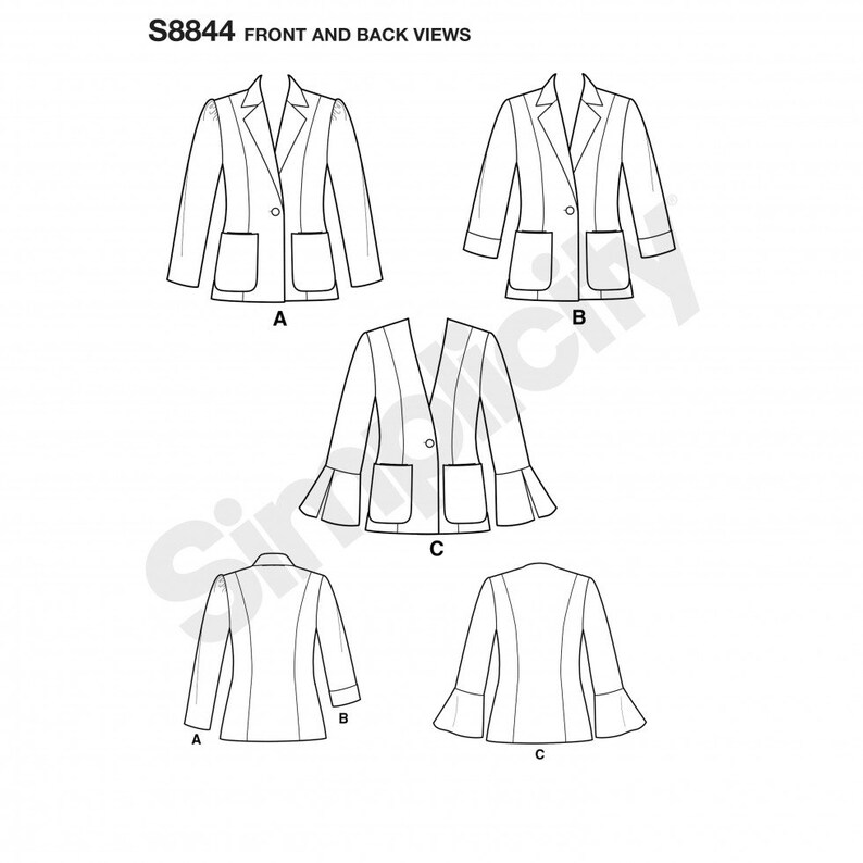 Simplicity Sewing Pattern 8844 Women - Etsy