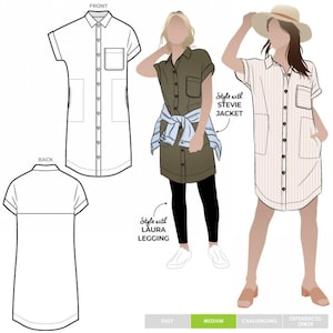 Style Arc Sewing Pattern Max Tunic Dress Women