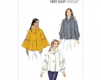 Patrón de costura Vogue 9347 Tops de mujer Dificultad Fácil