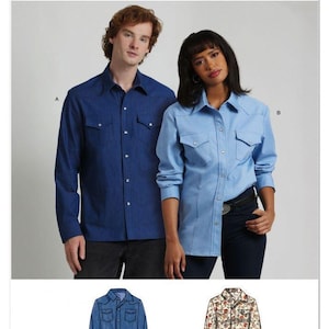Simplicity 3171 A Topp & Skjorta Symönster, Pappersmönster för Klädsömnad, Gör-det-själv Sömnad, Storlekar XS-XXL