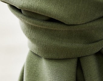 Tejido elástico Tencel Lyocell Twill - Patrón liso de musgo - OEKO-TEX - Ancho 120 cm / 48 " - por metro