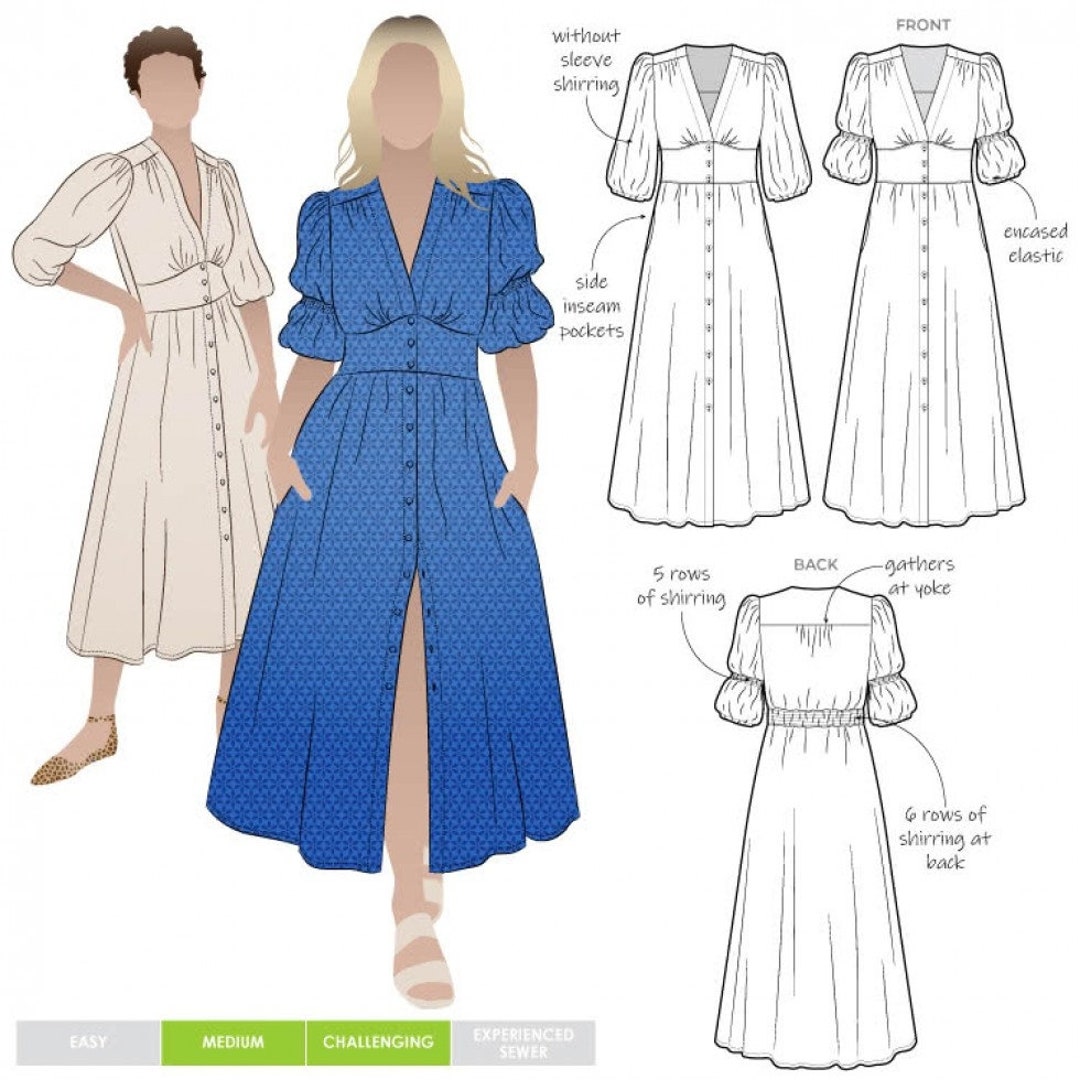 Style Arc Sewing Pattern Belle Dress Women - Etsy Style Arc Sewing Pattern Belle Dress Women - Etsy