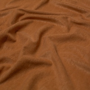 Minerva Core Range Faux Suede Suedette Fabric - Honey Plain Pattern - Width 158cm / 63&quot; - per metre