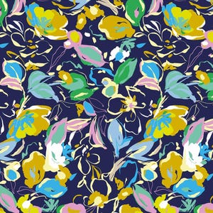 Buttercup Bliss, exclusivité Minerva - Fleurs, à motifs - Impression POD à la demande de tissu de confection/habillement - au mètre