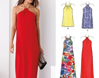 ニュー・ルック ソーイングパターン 6372 レディース Aサイズ (6-8-10-12-14-16-18) ドレス