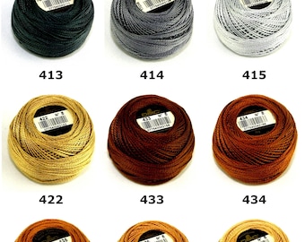 DMC Size 8 Cotton Perle Thread 80m Suitable For Embroidery - per 10 gram ball