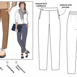 Style Arc Sewing Pattern Talia Pants Women