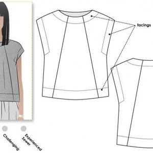 Style Arc Schnittmuster Ethel Top