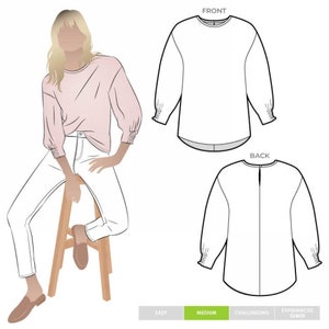 Style Arc Sewing Pattern Mimi Top Women