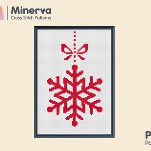 Christmas Snowflake - Counted Cross Stitch Pattern - Instant Download PDF Includes Cross Stitch Chart & Instructions