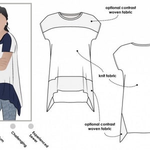 Style Arc Sewing Pattern Maris Top Women