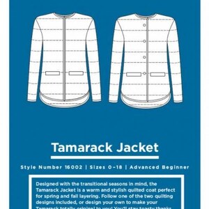 Grainline Studio Sewing Pattern Tamarack Jacket Women Jackets Difficulty Intermediate