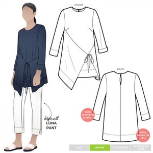 Style Arc Sewing Pattern Bessie Tunic Women