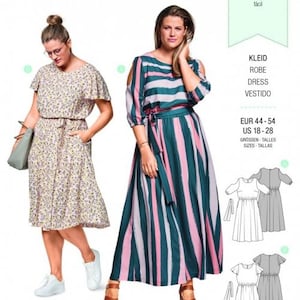 Burda Sewing Pattern 6449 Women 18-28 Dresses