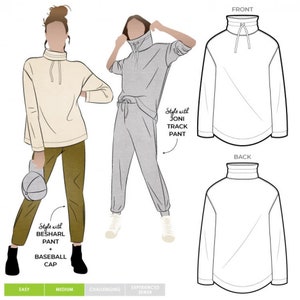 Style Arc Sewing Pattern Verity Knit Top Women