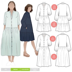 Style Arc Sewing Pattern Emerson Dress Women
