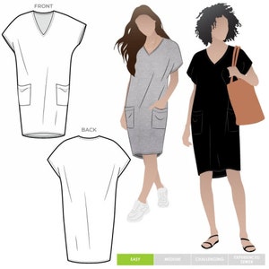 Style Arc Sewing Pattern Kitt Dress Women