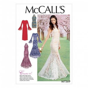 McCalls Sewing Pattern 7569 Women Dresses Difficulty Intermediate