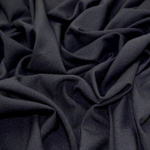 John Louden Alise Stretch Woven Crepe Fabric - Beige Plain Pattern - Width 148cm / 59&quot; - per metre
