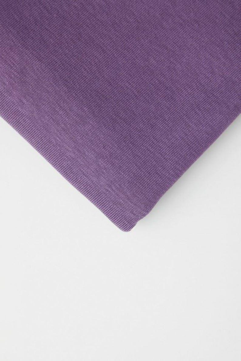 Meet MILK Mellow Tencel Lyocell Cotton Fine Jersey Stretch Knit Fabric, Plain Solid Dressmaking Fabric, 165cm / 65" Wide - per metre image 2