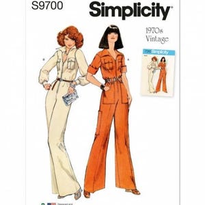 Simplicity Symönster 9700 Vintage Style, Jumpsuits