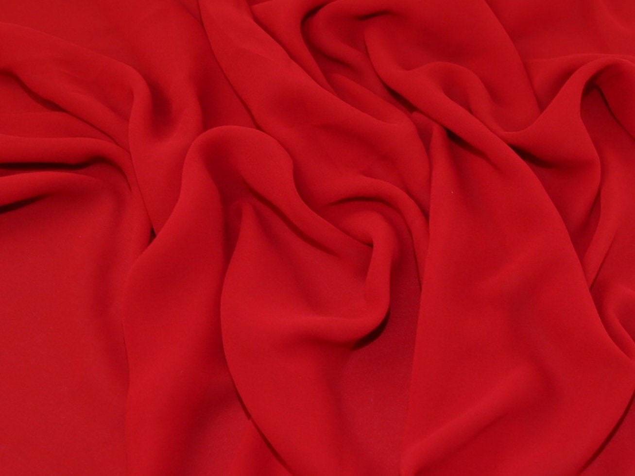 Tela de gasa transparente Minerva Supreme - Estampado liso en rojo ladrillo - Ancho 112 cm (44") - por metro