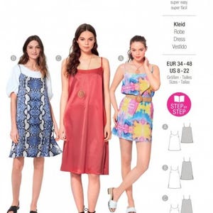 Burda Sewing Pattern 5996 Women 8-22 (34-48) Dresses