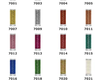 Gutermann Sulky Metallic Embroidery Thread 200m Polyamide, Polyester Thread Suitable For Embroidery