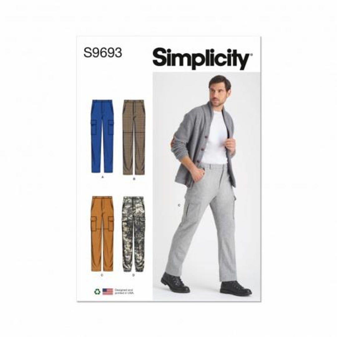 Simplicity Sewing Pattern 9693 Men Trousers Difficulty Intermediate - Etsy
