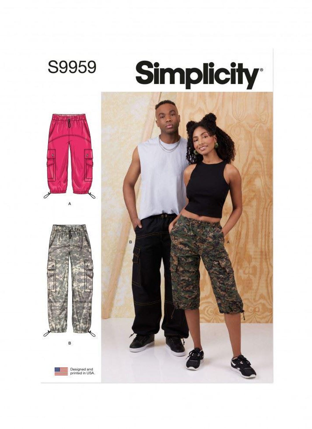 Simplicity 9959 A Trouser Sewing Pattern, Paper Dressmaking Pattern ...