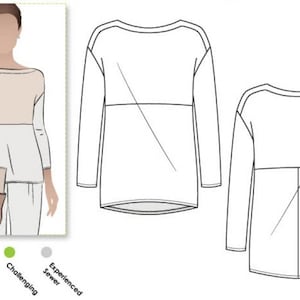 Style Arc Sewing Pattern Melinda Tunic Top Women