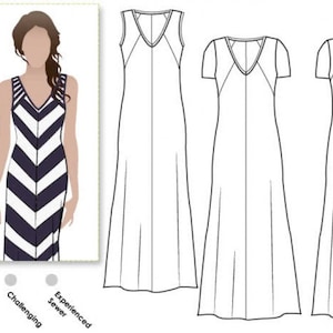 Style Arc Sewing Pattern Jacinta Dress Women