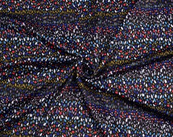 Scuba Stretch Strickstoff - Minerva Exclusive gesprenkelte Streifen - Abstrakt - Breite 160 cm / 64" - Meterware