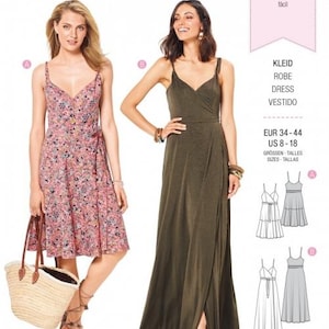 Burda Sewing Pattern 6344 Women 8-18 Dresses