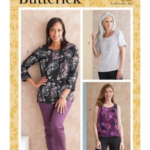 Butterick Sewing Pattern 6797 Women A (XS-S-M-L-XL) Tops