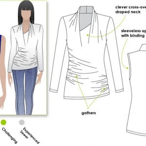 Style Arc Sewing Pattern Issy Top Women