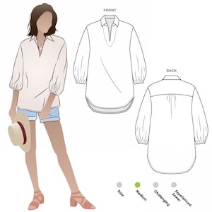 Style Arc Sewing Pattern Melody Tunic Women