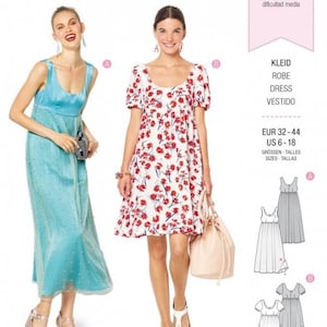 Burda Sewing Pattern 6312 Women 6-18 Dresses