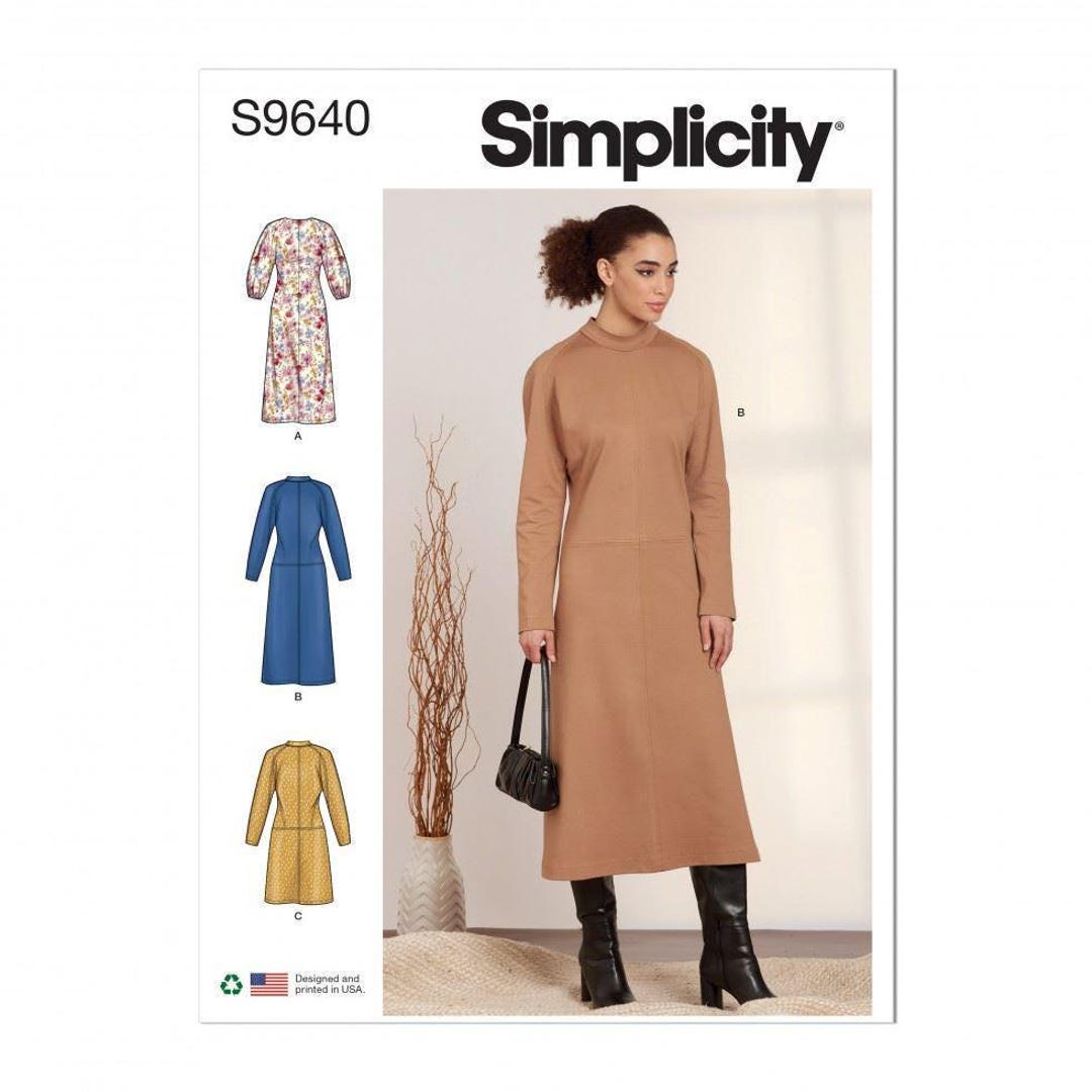Simplicity 9640 Sewing Pattern for Dresses, Sizes, Intermediate