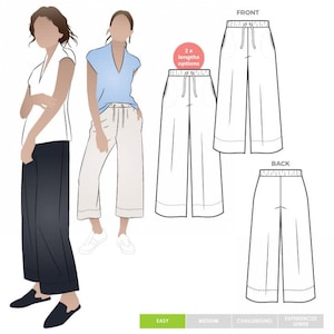 Style Arc Sewing Pattern Como Pant Women